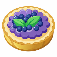 cake with blueberries