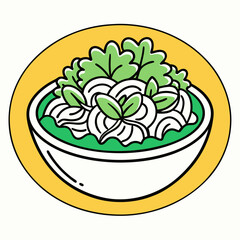 vector illustration of an apple