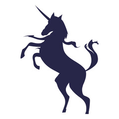 Creature unicorn silhouette