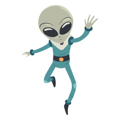 Alien jumping character