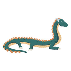 Long dragon illustration