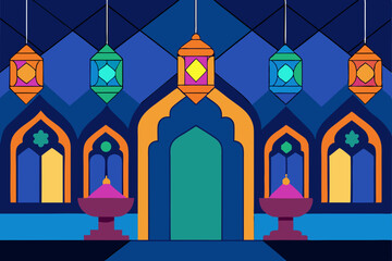 arabic islamic calligraphy of mosque