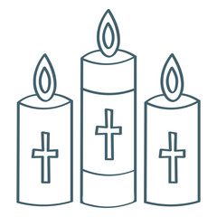 Candles communion stroke