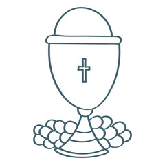 Religious chalice stroke
