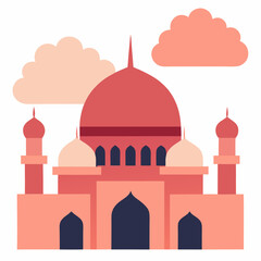 Fototapeta premium vector illustration of mosque