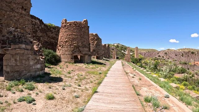 old calcination kilns in Lucainena de las Torres, province of Almeria, Andalusia, Spain