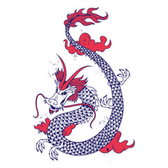 Asian folklore dragon creature