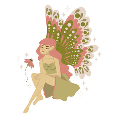 Fairy butterfly folklore creature