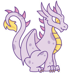 Purple gothic dragon