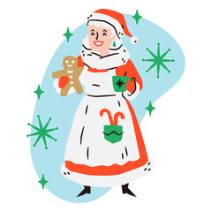 Mrs claus vintage food