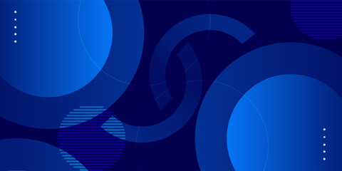 Abstract blue geometric background. Dynamic shapes composition. Eps10 vector