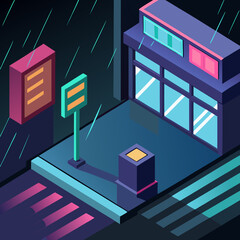 vector illustration of modern city