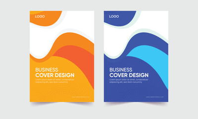 annual report cover vector background. customizable report cover page vector. cover background