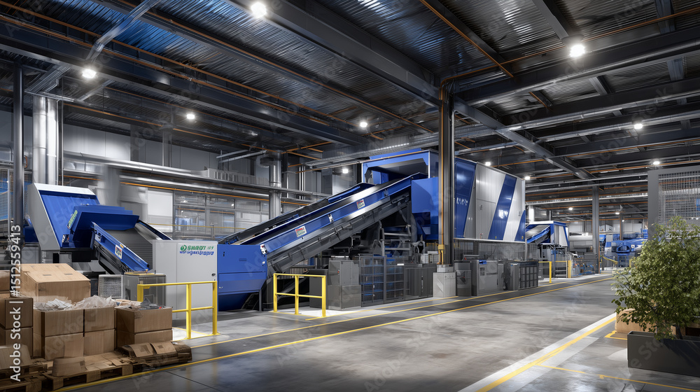 Poster battery recycling facility with automated sorting lines for lithium, nickel, and cobalt extraction