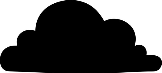 Cloud hand drawn icon vector. Hand draw elements illustration sign. Sky symbol or logo.
