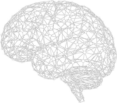 Wireframe Brain Vector, Neuroscience Presentation, Tech Logo Design, Artificial Intelligence Graphic, Medical Research Poster, Cognitive Science Infographic, Innovation Blog Header, Futuristic UI 