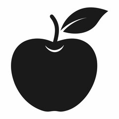 vector illustration of a red apple