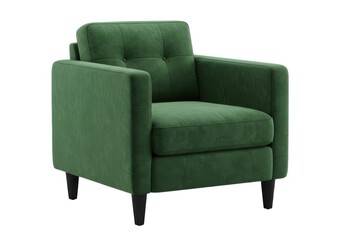 Green velvet armchair living room furniture accent chair modern