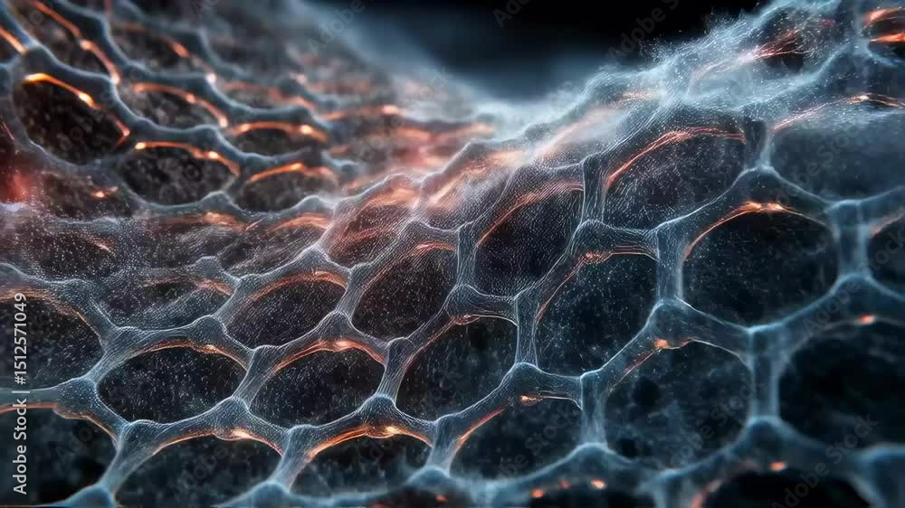 Poster frost gradually forms around the edges of a graphene filter, demonstrating the material's response t