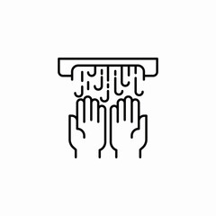 hand dryer icon sign vector