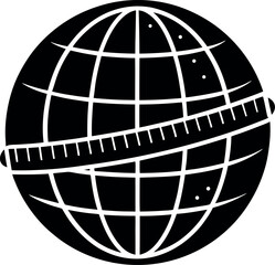 black and white glove vector icon