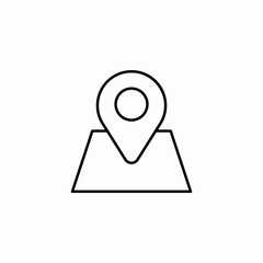 map placeholder icon sign vector