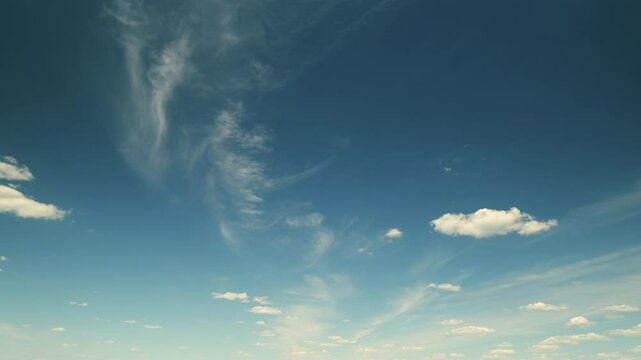 Serene Skye Stunning and Beautiful Cloud Patterns in the Vast, Tranquil Atmosphere Above