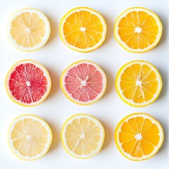 Fototapeta premium set of citrus fruits