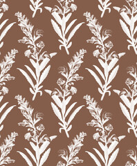 seamless background with leaves pattern