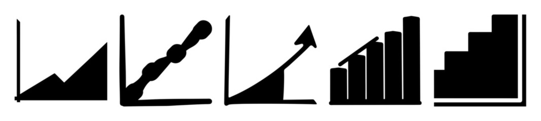 Compilation of graphical depictions showing trends and relationships within data sets