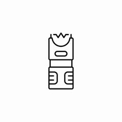 stun gun icon sign vector