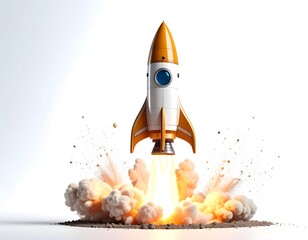 Rocket launch illustration