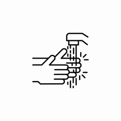 water tap-washing icon sign vector