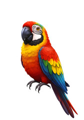 Obraz premium colorful parrot isolated on white