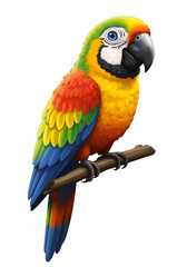 Fototapeta premium blue and yellow macaw