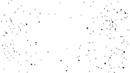 Grunge ink splash dots grained texture on white background. Ink splashes seamless pattern. Black and white spray texture.
