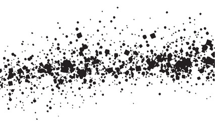 Grunge ink splash dots grained texture on white background. Ink splashes seamless pattern. Black and white spray texture.
