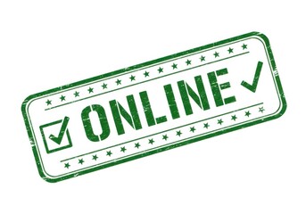 Green validated stamp for web presence and digital confirmation