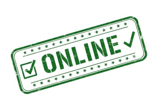 Green validated stamp for web presence and digital confirmation