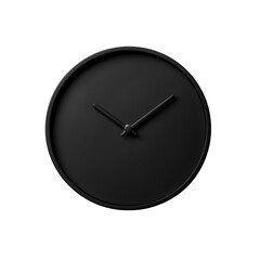 Clock with a sleek black design and minimalistic style for modern timekeeping and decoration
