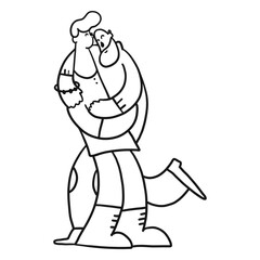 Man couple pair gay bracelet stroke