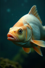 A clear view of a fish swimming in an aquarium