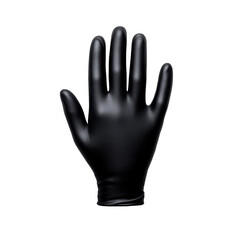 Glove display: high quality black glove highlighting smooth finish and comfortable design