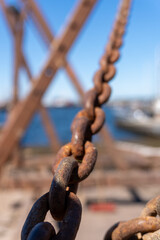 Weathered Chain at the Waterfront