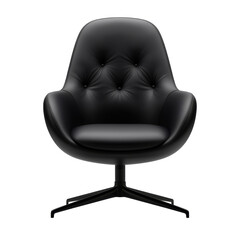Chair with smooth upholstery and comfortable armrests featuring modern design elements