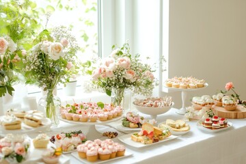 Delightful Babyshower Celebration: Soft Pastel Decor and Floral Touches for a Joyful Gathering