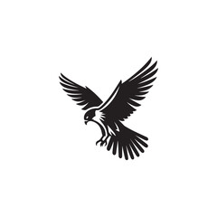 **"Swift Peregrine Falcon Vector Silhouette: High-Speed Raptor Design Featuring Sleek Body, Sharp Talons, and Stooping Pose in Clean, Minimalist Style for Crafts and Digital Art"**
