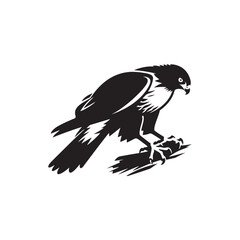 **"Majestic Red-tailed Hawk Vector Silhouette: Powerful Raptor Design Featuring Broad Wings, Distinctive Tail, and Fierce Gaze in Clean, Minimalist Style for Crafts and Digital Art"**
