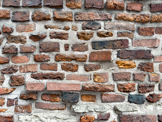 Old red brick wall, mur ściana z czerwonej cegły, kamienna  © MR. Stanek