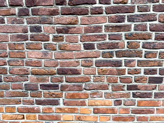 Old red brick wall, mur ściana z czerwonej cegły, kamienna  © MR. Stanek